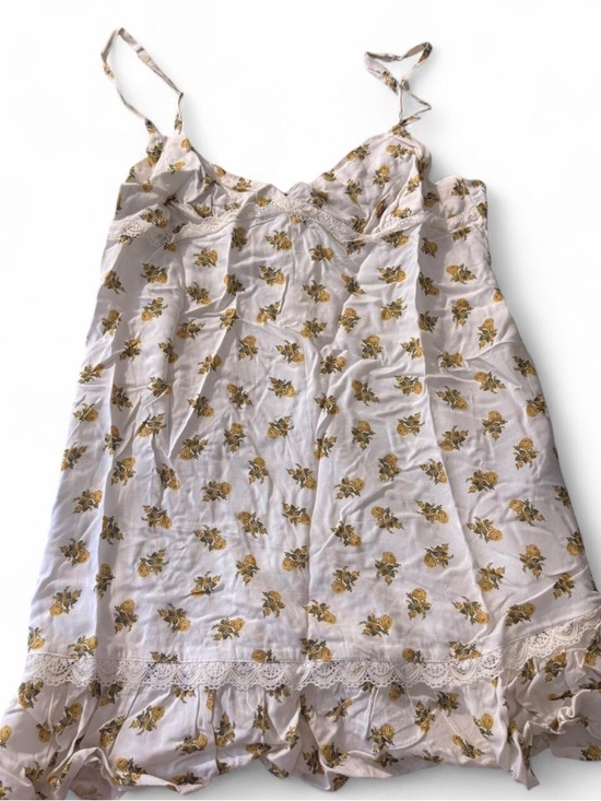 Motel Rocks Dresses & Skirts - Motel Rocks White Mini Dress with Yellow Floral Print